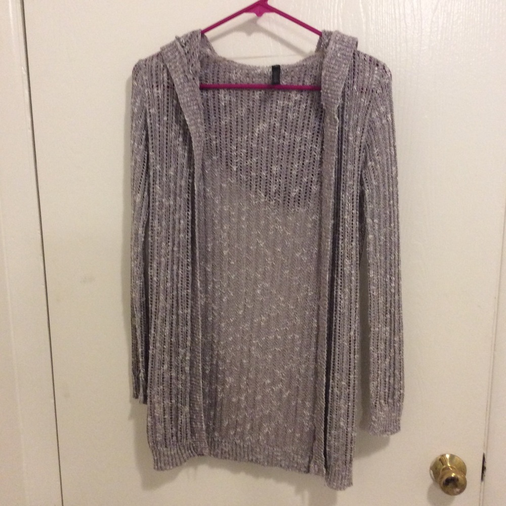 Full Tilt Long Sleeve Cardigan Purple (M)